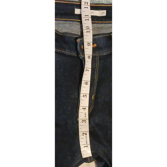 Womens Levi's Classic Mid-rise Boot Cut stretch Jeans 29Wx33L Dark Blue Wash - Picture 5 of 9